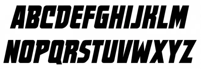 WorldsAtWarBB-Italic 字体 大写