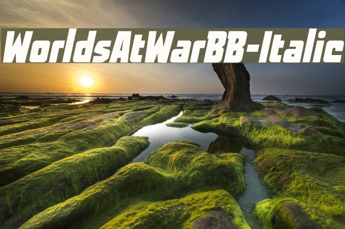 WorldsAtWarBB-Italic Font examples