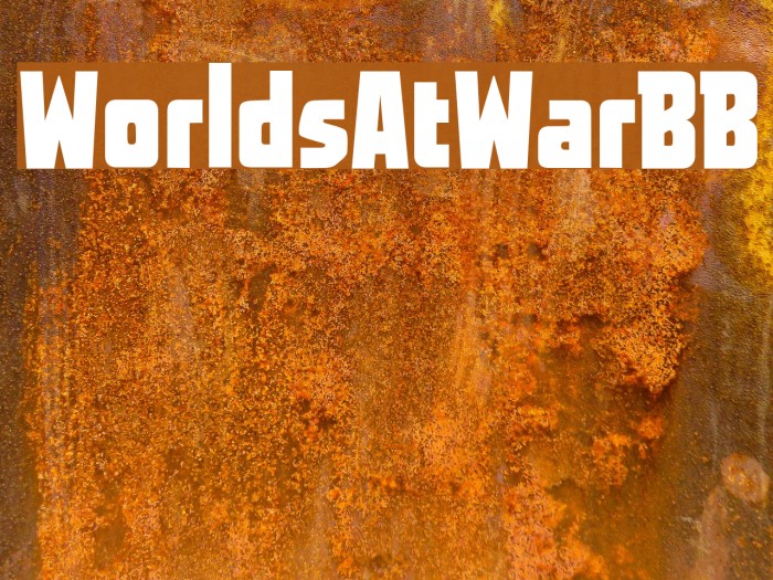 WorldsAtWarBB Font examples