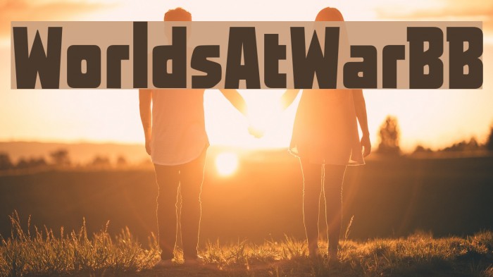 WorldsAtWarBB Font examples