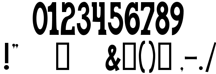 WorldsFinest Normal Font OTHER CHARS