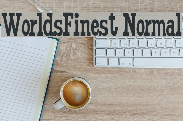 WorldsFinest Normal Font examples