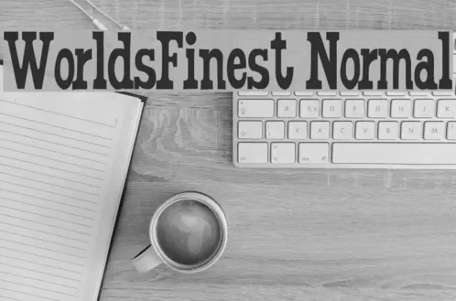 WorldsFinest Normal Font examples