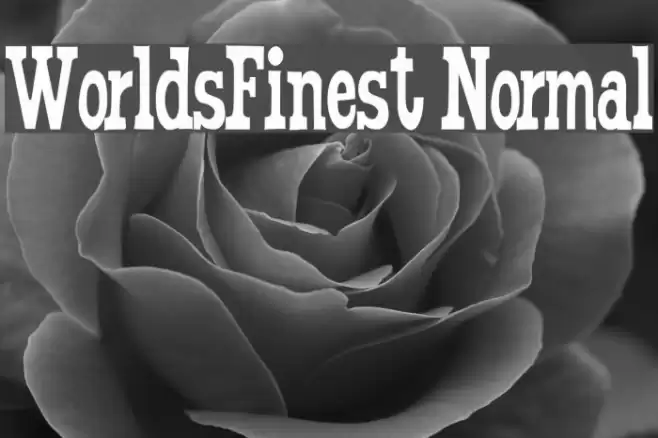 WorldsFinest Normal Font examples