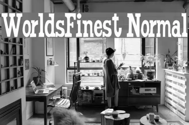WorldsFinest Normal Font examples