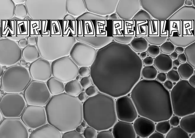 Worldwide Regular Font examples