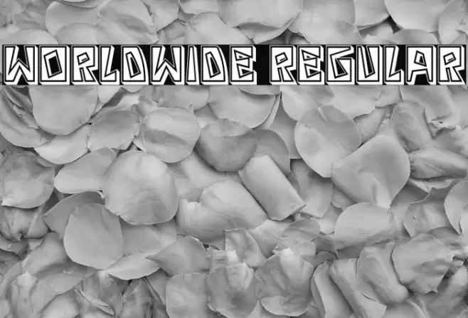 Worldwide Regular Font examples