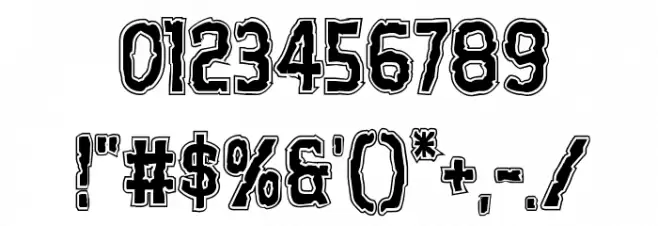 Worm Cuisine Academy Font OTHER CHARS