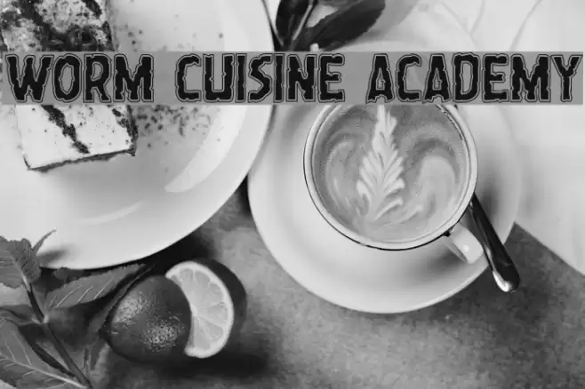 Worm Cuisine Academy Font examples