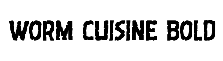 Worm Cuisine Bold  Free Fonts Download