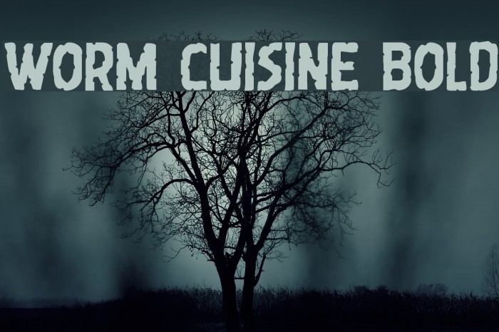 Worm Cuisine Bold Font examples