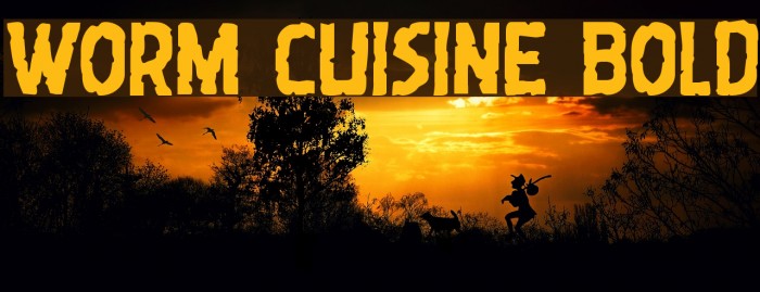 Worm Cuisine Bold Font examples