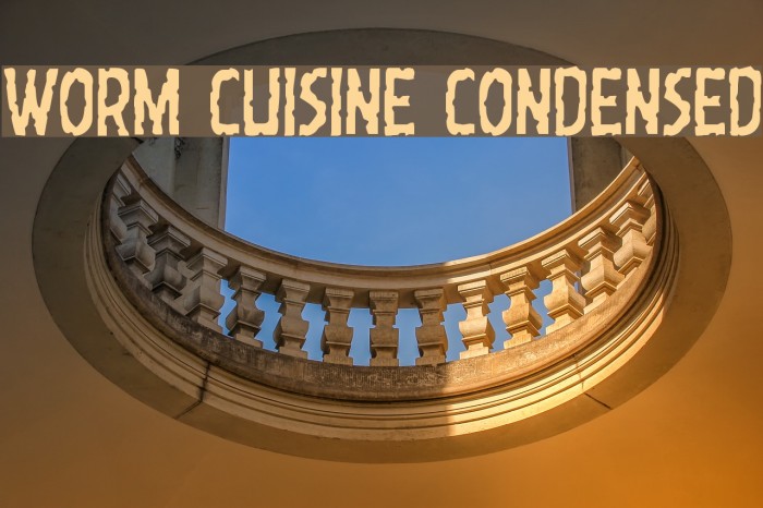 Worm Cuisine Condensed Font examples