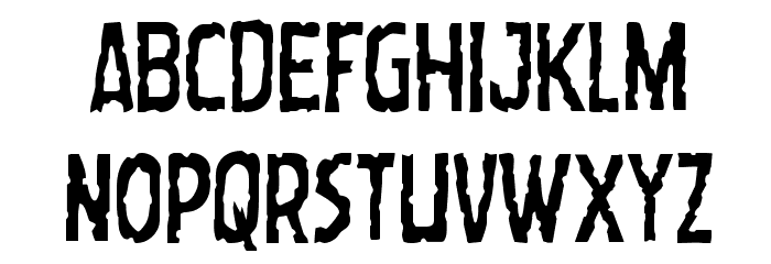 Worm Cuisine Condensed Font LOWERCASE