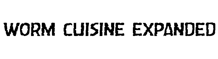 Worm Cuisine Expanded  les polices de caractères gratuit tlcharger