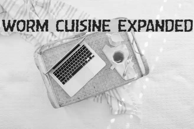 Worm Cuisine Expanded Font examples
