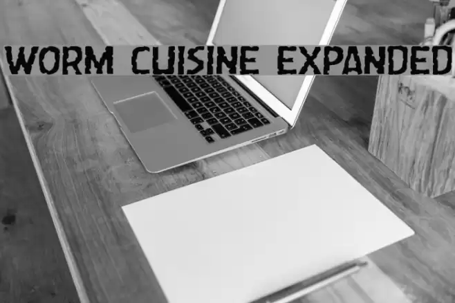 Worm Cuisine Expanded Font examples
