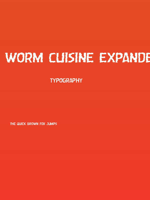 Worm Cuisine Expanded Poster