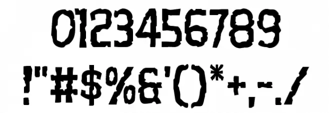 Worm Cuisine Leaning Font OTHER CHARS