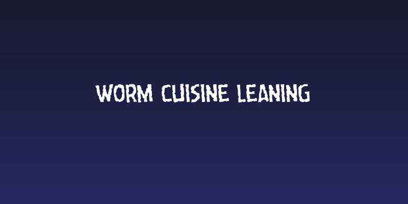 Worm Cuisine Leaning Social Header
