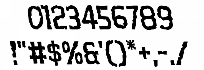 Worm Cuisine Leftalic Font OTHER CHARS