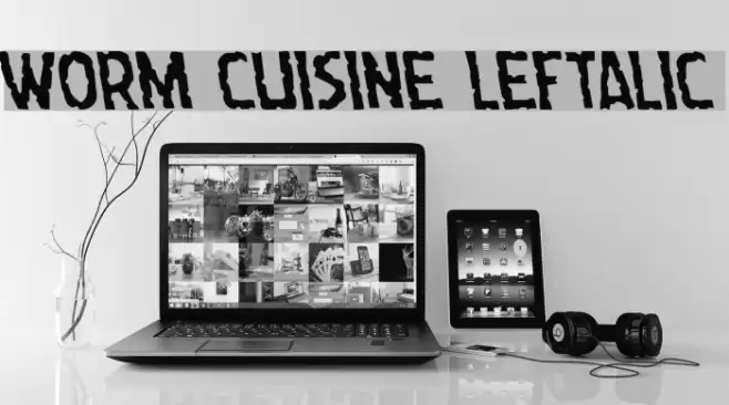 Worm Cuisine Leftalic Font examples