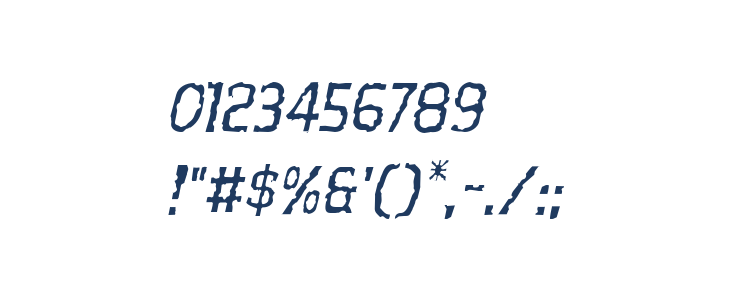 Worm Cuisine Light Italic Other Characters