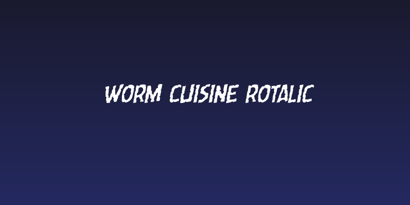 Worm Cuisine Rotalic Social Header