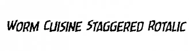 Worm Cuisine Staggered Rotalic 