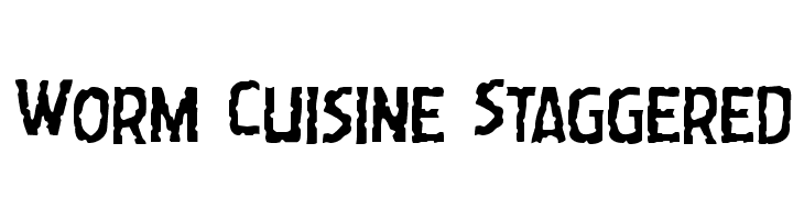 Worm Cuisine Staggered  免费字体下载