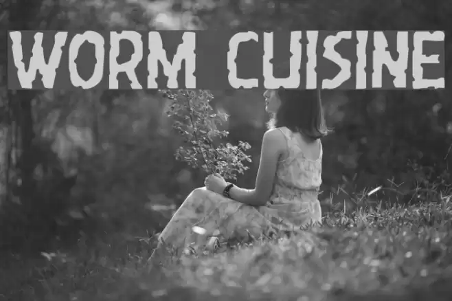 Worm Cuisine Font examples