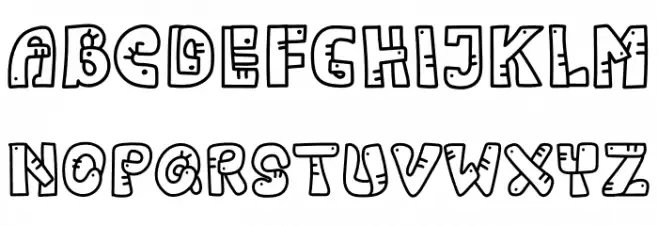 Worm Rules Font Litere mari
