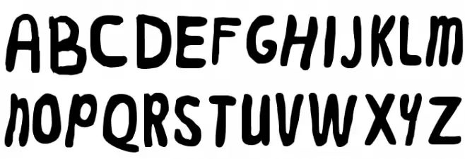 Worm Font Litere mari