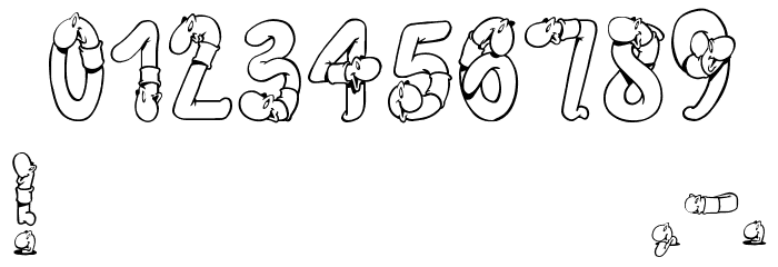 WormBeeline Font OTHER CHARS