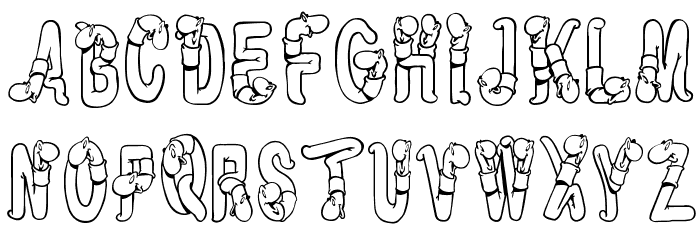 WormBeeline Font LOWERCASE