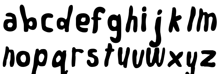Worm Font LOWERCASE