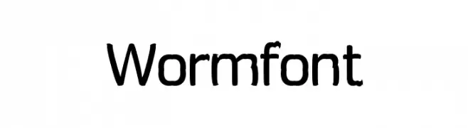 Wormfont  フリーフォントのダウンロード