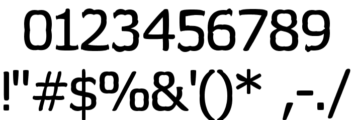 Wormfont Font OTHER CHARS