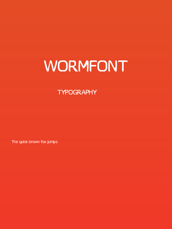 Wormfont Poster