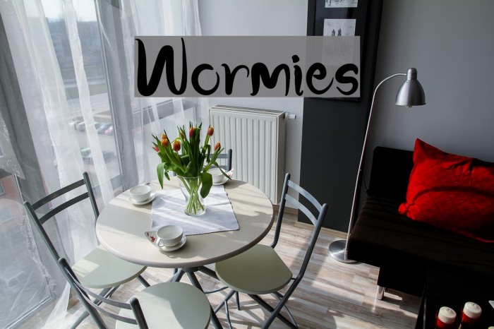 Wormies Font examples