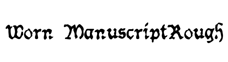 Worn ManuscriptRough  Descarca Fonturi Gratis