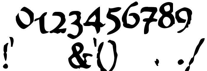 Worn ManuscriptRough Font OTHER CHARS