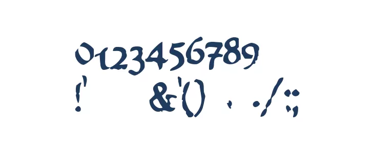 Worn ManuscriptRough Font OTHER CHARS