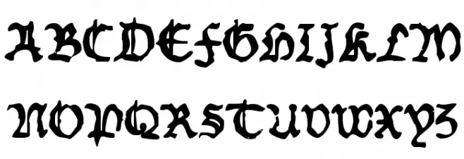 Worn ManuscriptRough 字体 大写