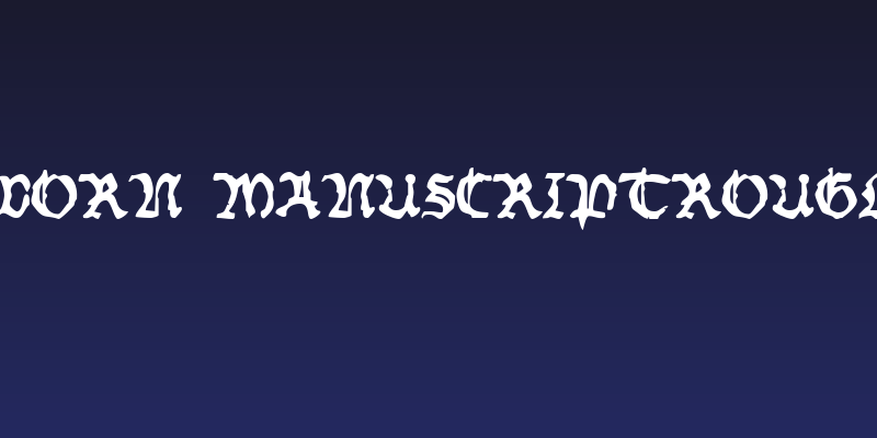 Worn ManuscriptRough Social Header