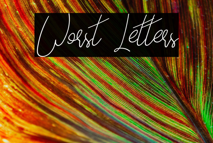 Worst Letters Example 3