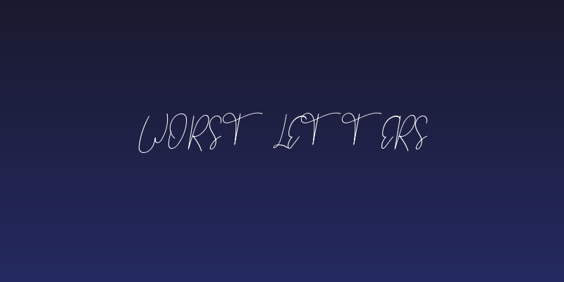 Worst Letters Social Header