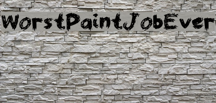 WorstPaintJobEver Font examples
