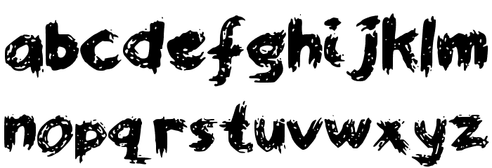 WorstPaintJobEver Font LOWERCASE