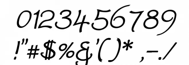 Worstveld Sling Bold Oblique Font OTHER CHARS